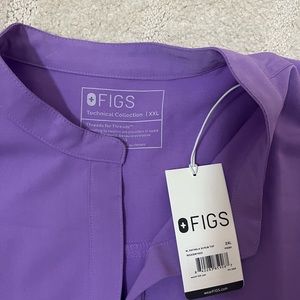 Lilac Dawn Figs Rafaela Oversized Women’s Scrub Top 2XL